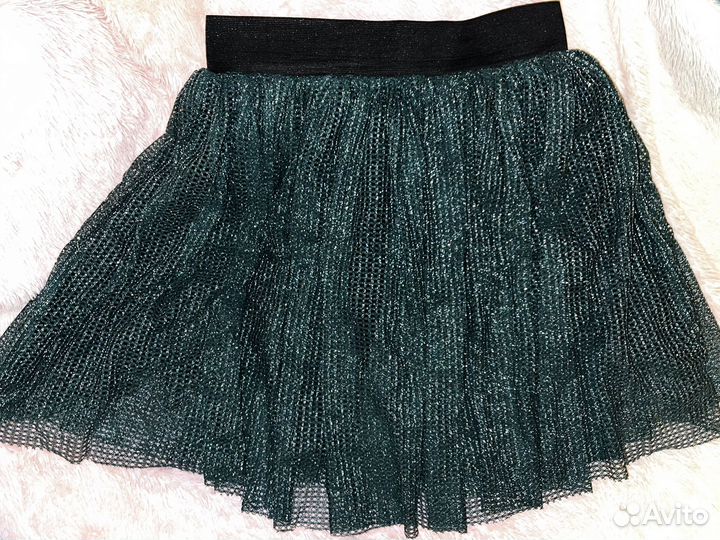 Юбка блестящая