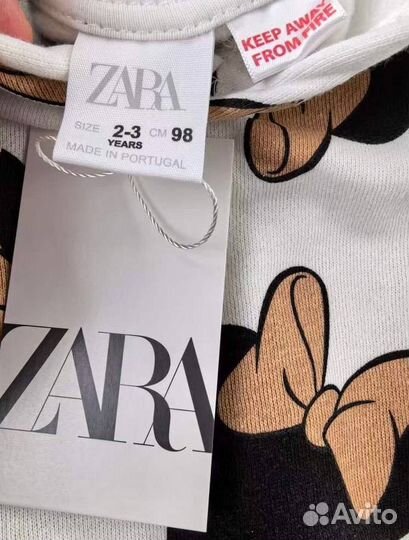 Костюм zara для девочки с Минни