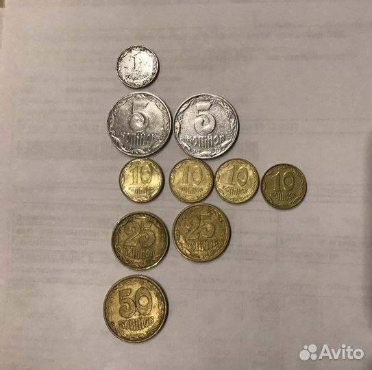 Монеты иностранные,Укр,Белорус,Казахстана обмен