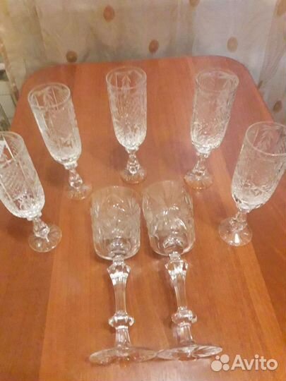Хрустальные бокалы на торжество