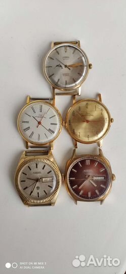 Позолоченные часы ссср(луч, ракета)