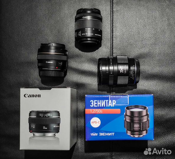 Canon 77D + комплект объективов и аксессуаров