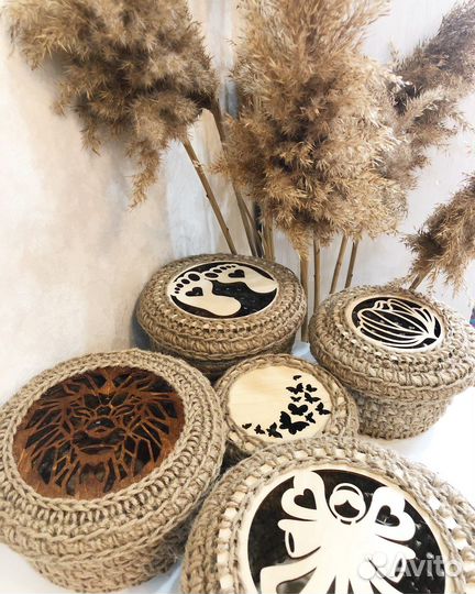 Вяжу изделия из джута