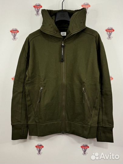 Худи C.P. Company Diagonal Raised Fleece Zipped