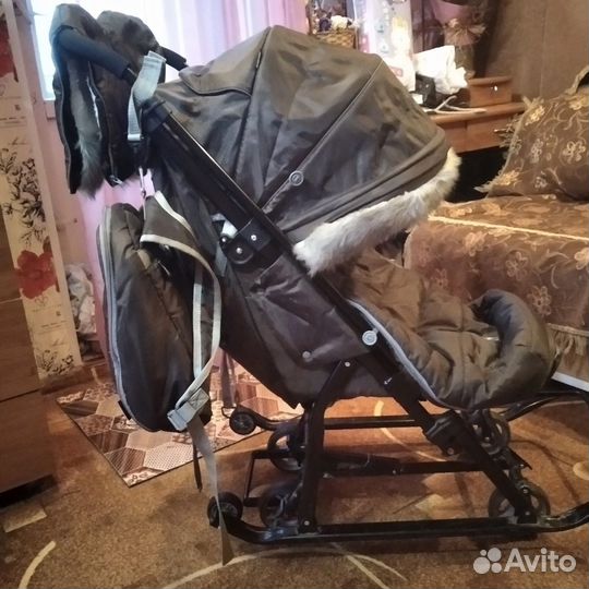 Коляска санки