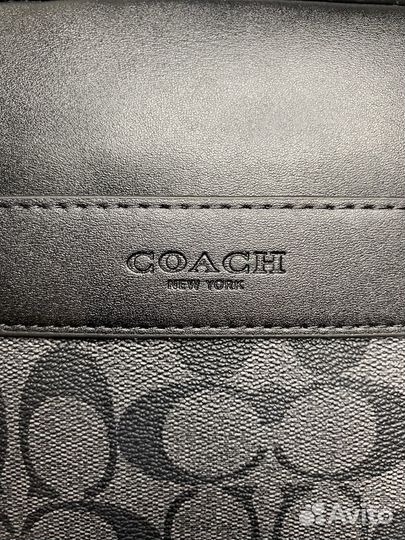 Сумка мужская coach через плечо новая