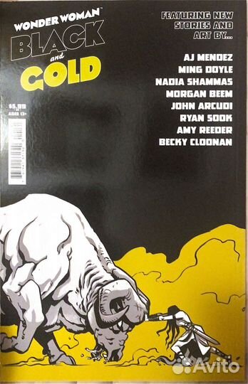 Wonder Woman black and gold #1 cover by Jen barrel