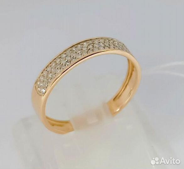 Золотое кольцо с камнем 16р