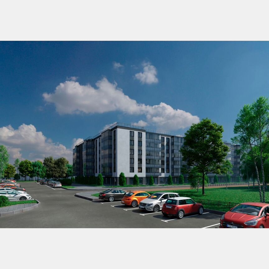 1-к. квартира, 27,4 м², 6/6 эт.