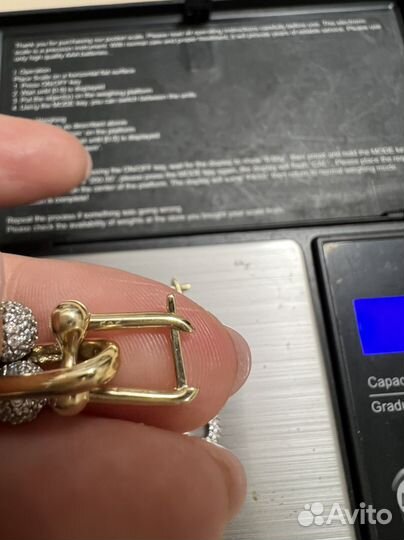 Золотые серьги tiffany,585 проба