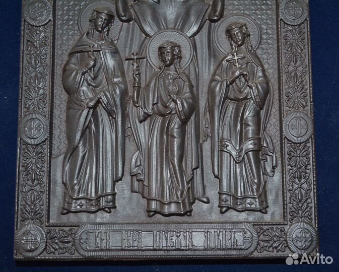 Чугунная икона - Св.София Вера Надежда Любовь (ра
