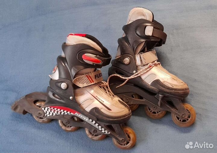 Роликовые коньки Flexter раздвижные 34-37
