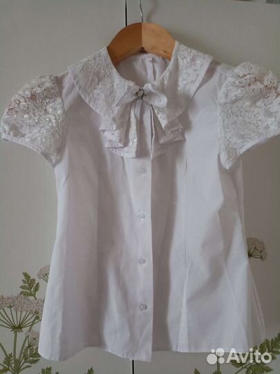 Школьные блузки для девочки 140 146