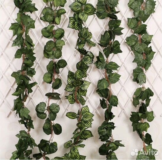 Искусственная лиана, лоза, плющ для декора 1 шт