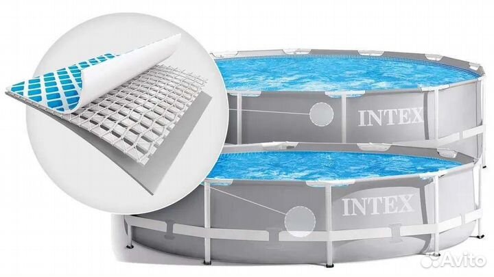 Каркасный бассейн Intex Metal Frame 305x76 +фильтр
