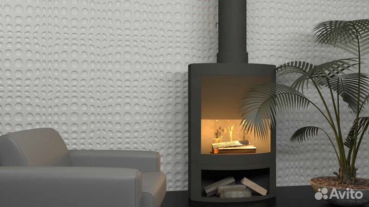 Гипсовая 3D панель 