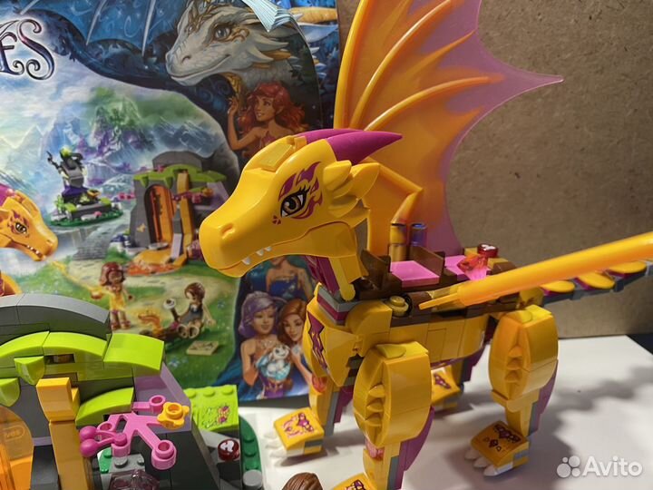 Lego Elves Пещера с лавой дракона Огня