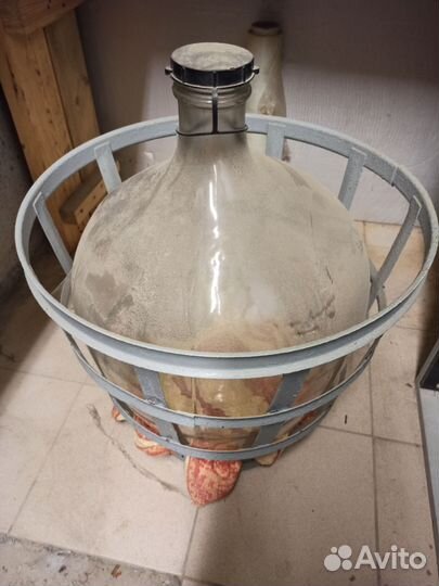 Бутыль стеклянная 50 литров