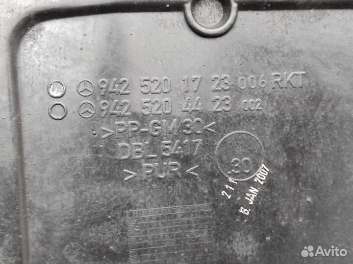 9425201723 Защита двигателя правая