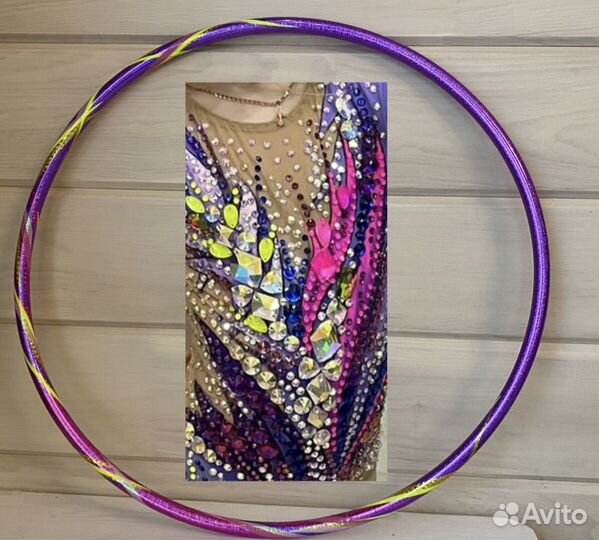 Обмотка обруча для художественной гимнастики