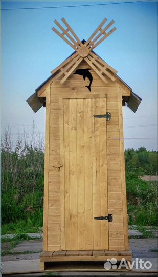 Уличный туалет деревянный упг 187