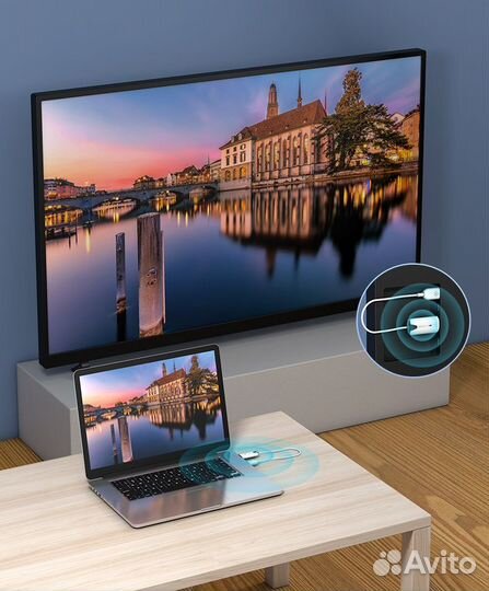 Беспроводной hdmi удлинитель 30м новый