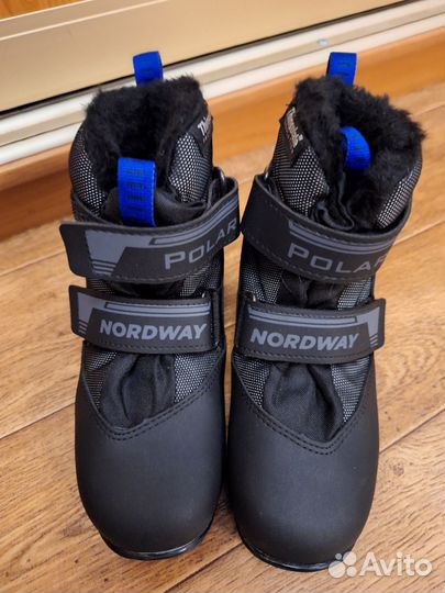 Ботинки лыжные на липучках 34 размер