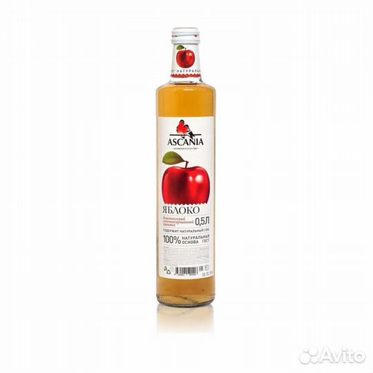 Напиток газированный Лимонад Аскания Яблоко 0,5л