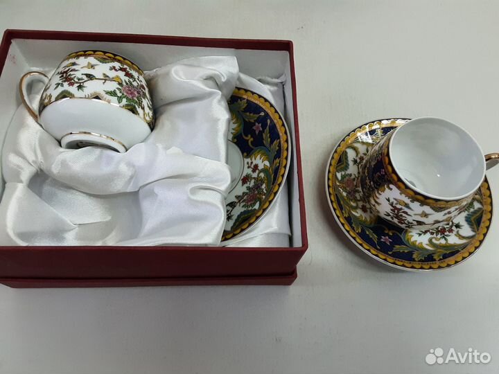 Чайная Кофейная пара Китайский фарфор Тонкий Новый