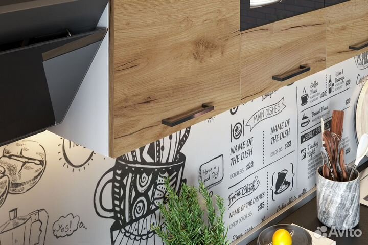 Кухня новая 2.0м смотрится очень классно