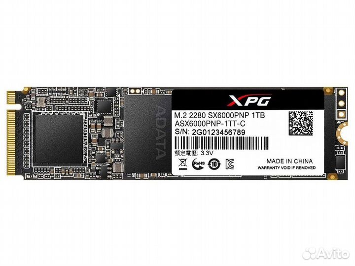 Твердотельный накопитель XPG SX6000 Lite 1 тб M.2