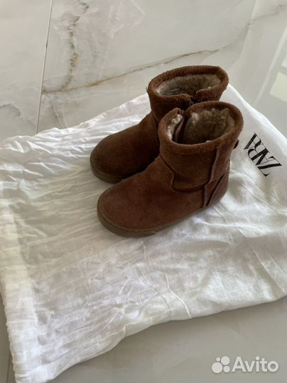 Ботинки зимние zara для девочки