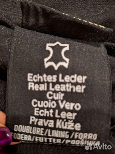 Кожаная куртка мужская 54 56