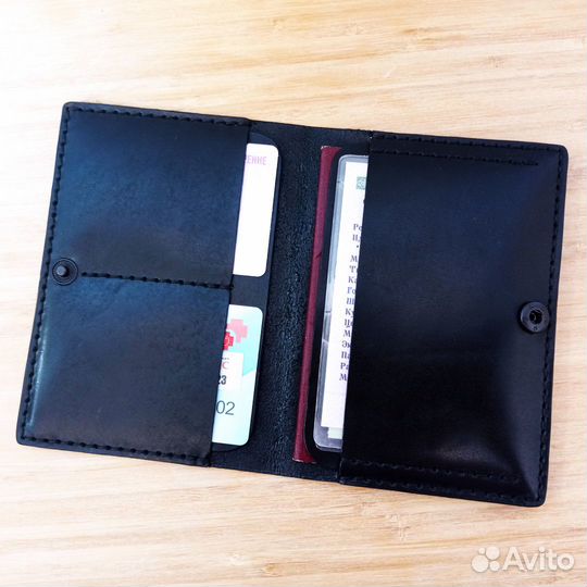 Портмоне для автодокументов / паспорта на застежке