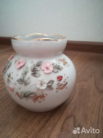 Вазочка кисловодский фарфор клеймо Феникс Есть неб