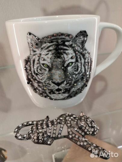 Кружка со стразами