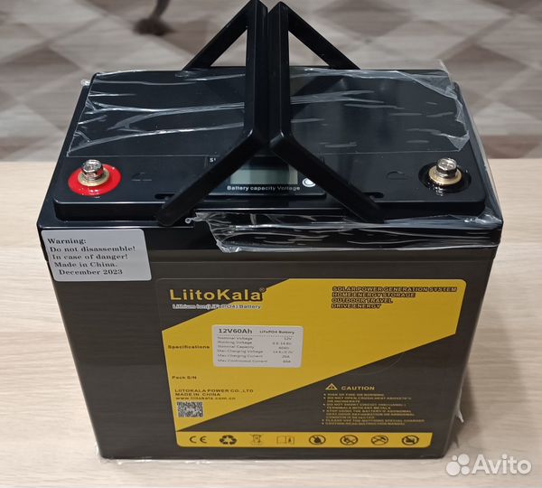 Аккумулятор LiitoKala LiFePo4 60а/ч +дисплей