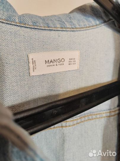 Джинсовая куртка Mango, джинсовка, светлая, XS