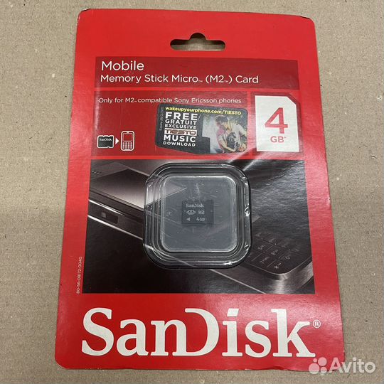 Карта памяти Memory Stick Micro M2 Sandisk 4 гб