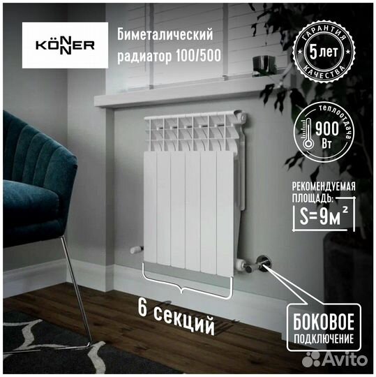 Биметаллический радиатор