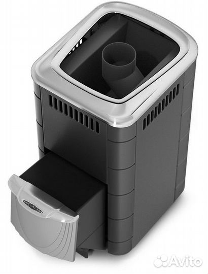 Печь Тунгуска 2017 Inox дн антрацит