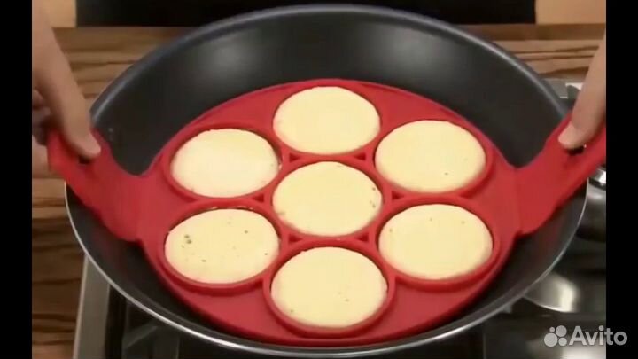 Силиконовая форма для оладий, яичницы, омлета