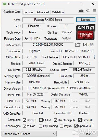 RX 570 8GB