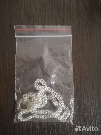 Абсолютно новая серебряная цепь 925 проба