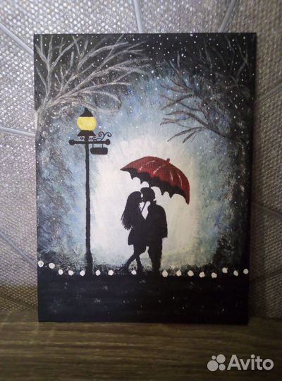 Картина акрилом на холсте