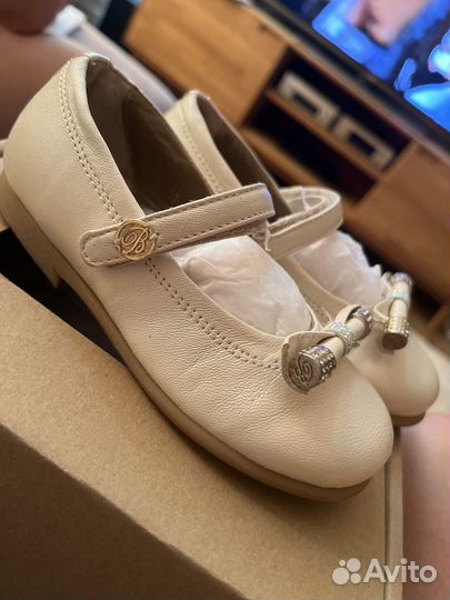 Blumarine baby 25 туфли мягкая кожа