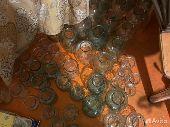 Банки стеклянные чистые 70 шт (0,5л, 1л, 3л)