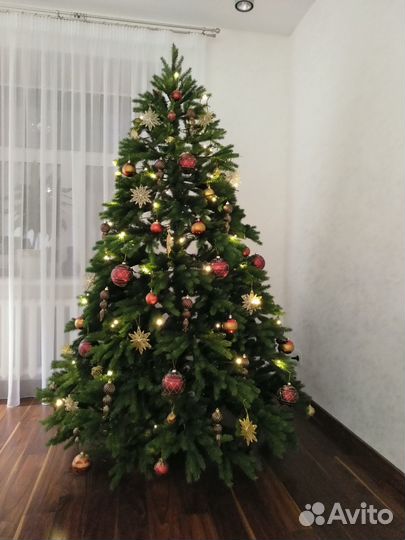 Ель искусственная 210 см премиум (литая+пвх)