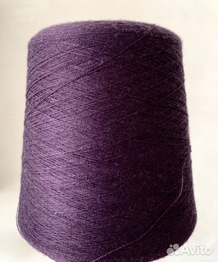 Пряжа для вязания Меринос бобиный лиловый Италия