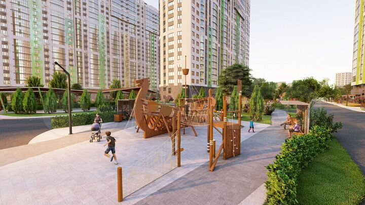 3-к. квартира, 95,4 м², 21/24 эт.